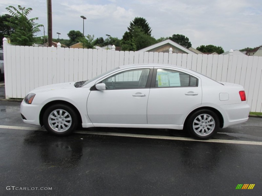 2011 Galant FE - White Pearl / Gray Sport photo #2