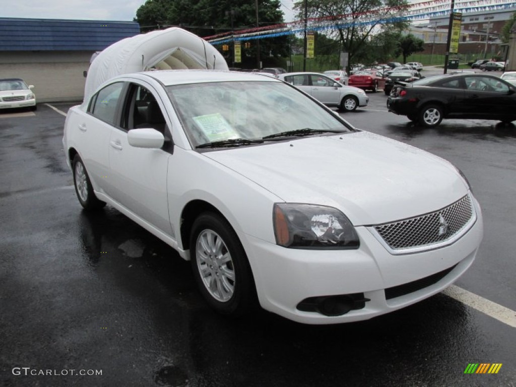 2011 Galant FE - White Pearl / Gray Sport photo #7