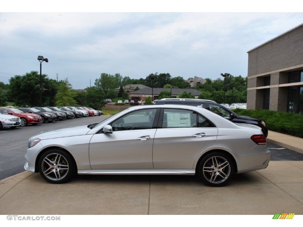 2014 E 350 4Matic Sedan - Iridium Silver Metallic / Porcelain/Black photo #4