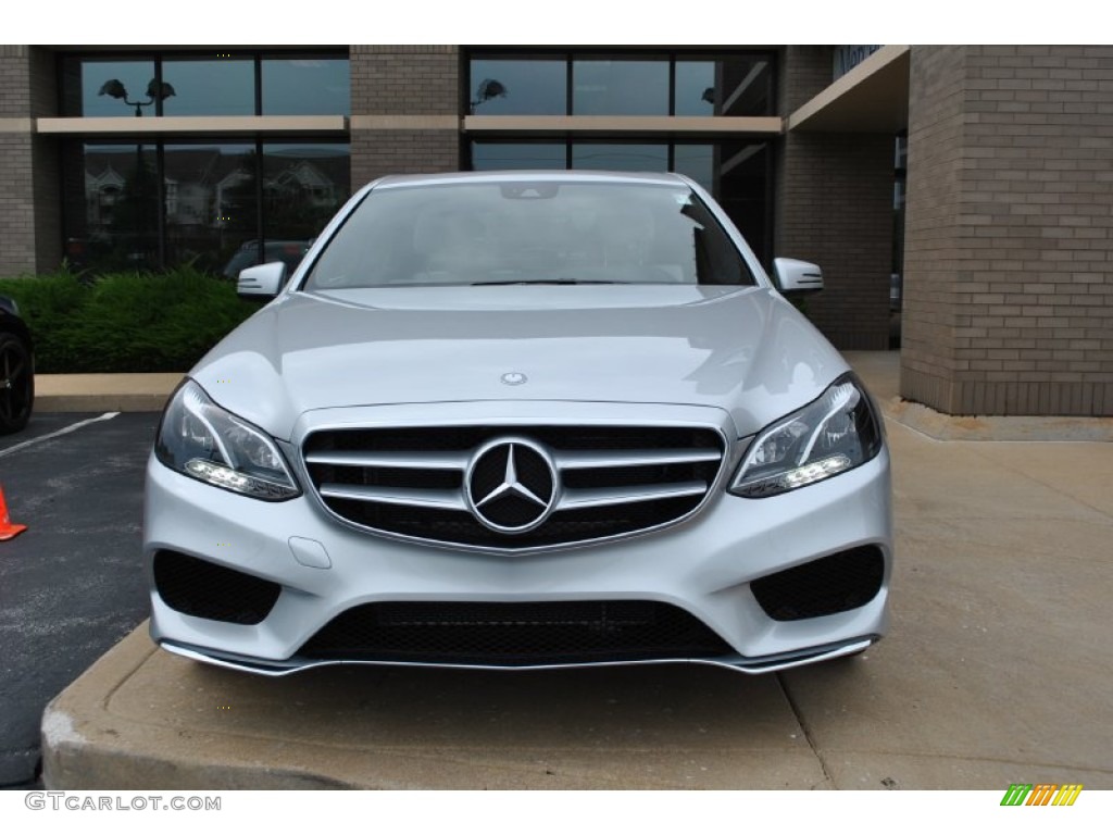 2014 E 350 4Matic Sedan - Iridium Silver Metallic / Porcelain/Black photo #6