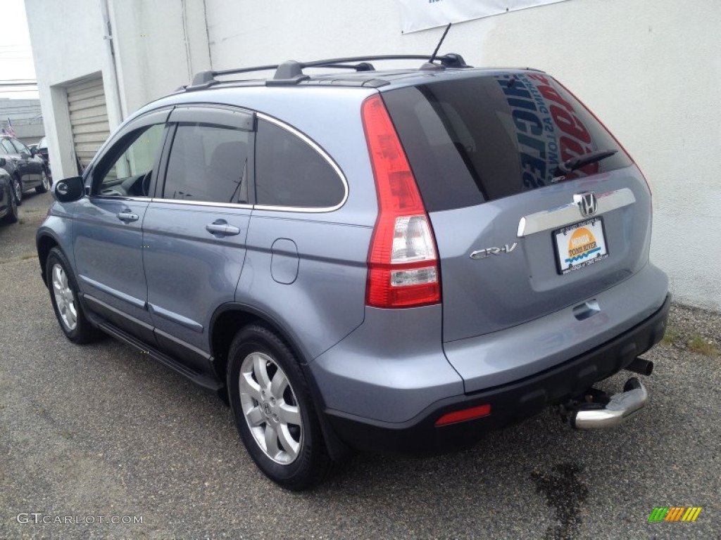 2007 CR-V EX-L 4WD - Glacier Blue Metallic / Gray photo #7