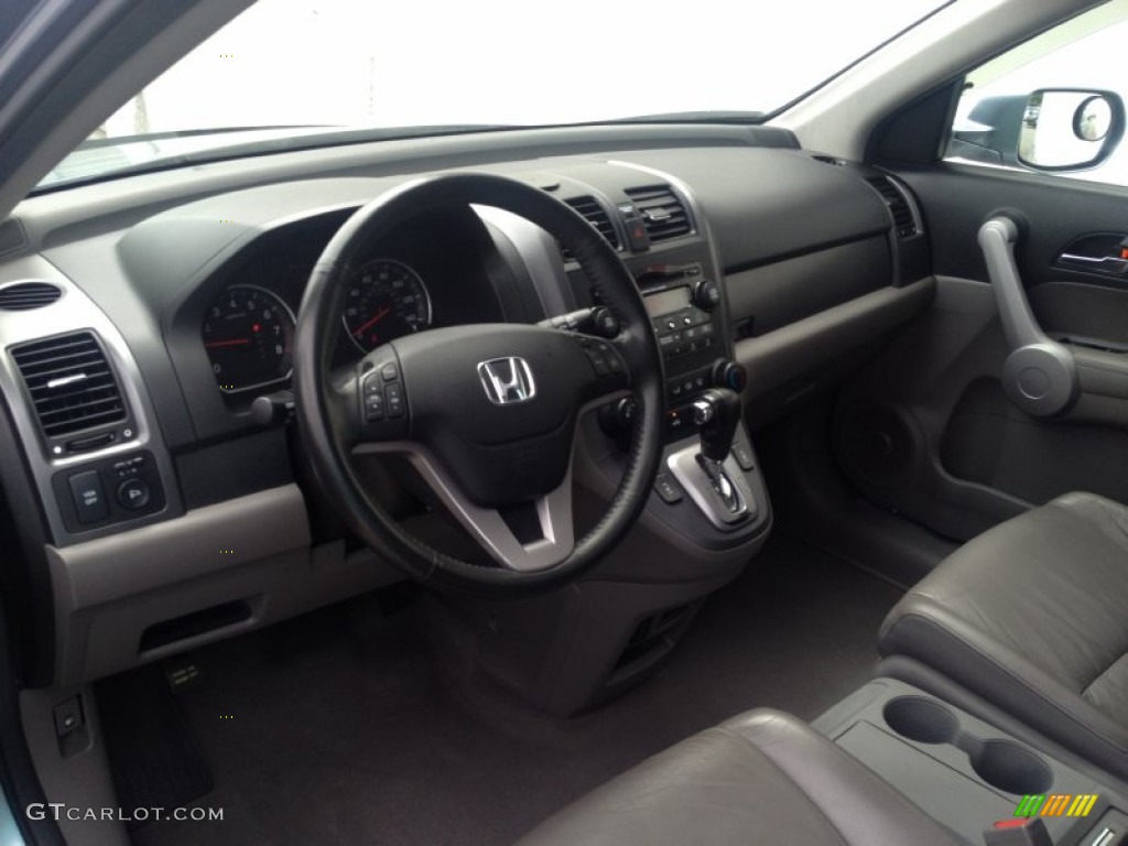2007 CR-V EX-L 4WD - Glacier Blue Metallic / Gray photo #14