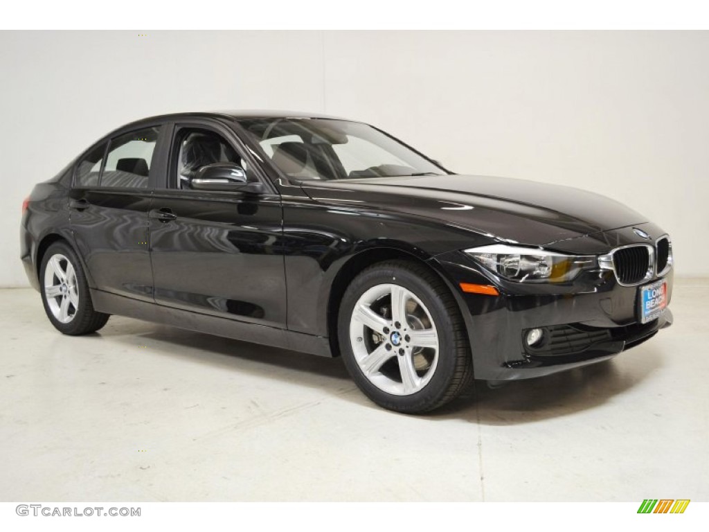 2014 3 Series 320i Sedan - Jet Black / Black photo #2