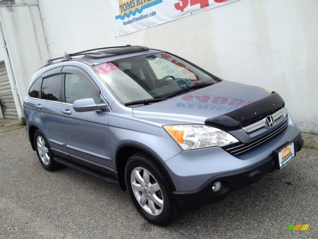 2007 CR-V EX-L 4WD - Glacier Blue Metallic / Gray photo #30