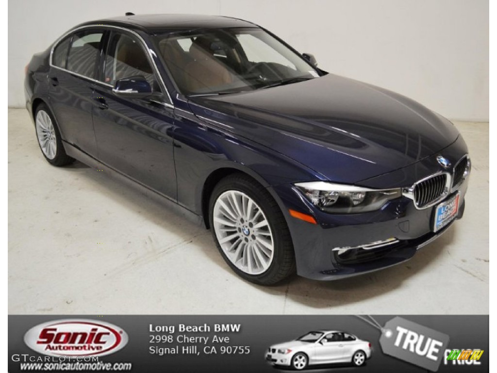 2014 3 Series 328i Sedan - Imperial Blue Metallic / Saddle Brown photo #1