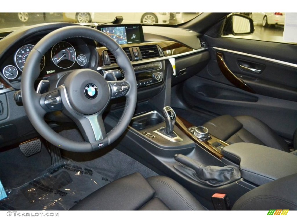 Black Interior 2014 BMW 4 Series 428i xDrive Coupe Photo #94403345