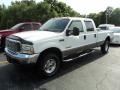 2002 Oxford White Ford F350 Super Duty Lariat Crew Cab 4x4  photo #1