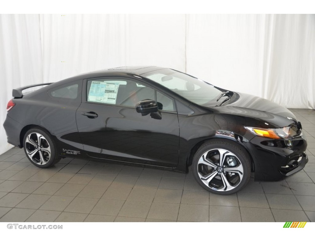 Crystal Black Pearl 2014 Honda Civic Si Coupe Exterior Photo #94409717