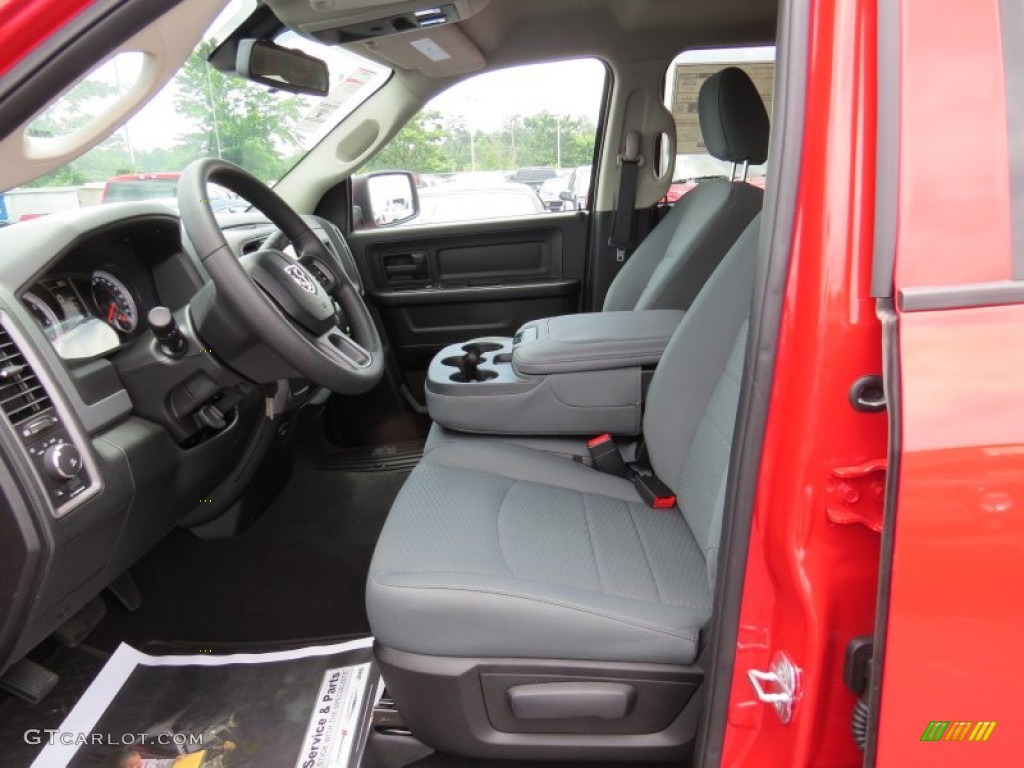 2014 1500 Express Quad Cab - Flame Red / Black/Diesel Gray photo #7
