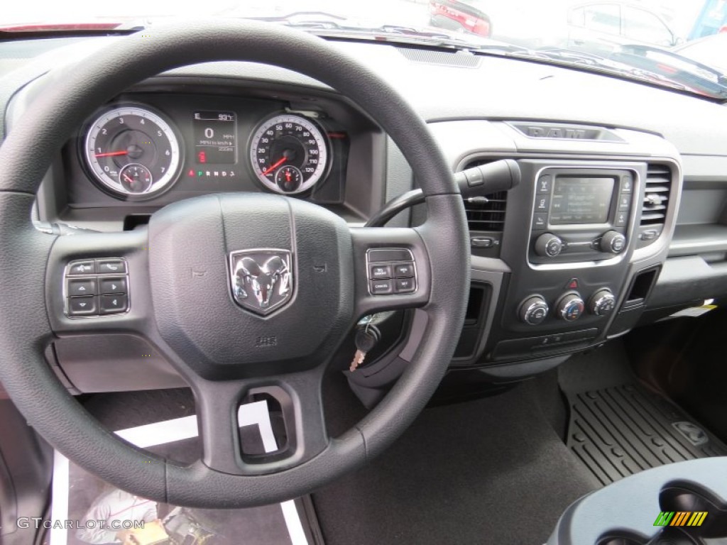 2014 1500 Express Quad Cab - Flame Red / Black/Diesel Gray photo #8