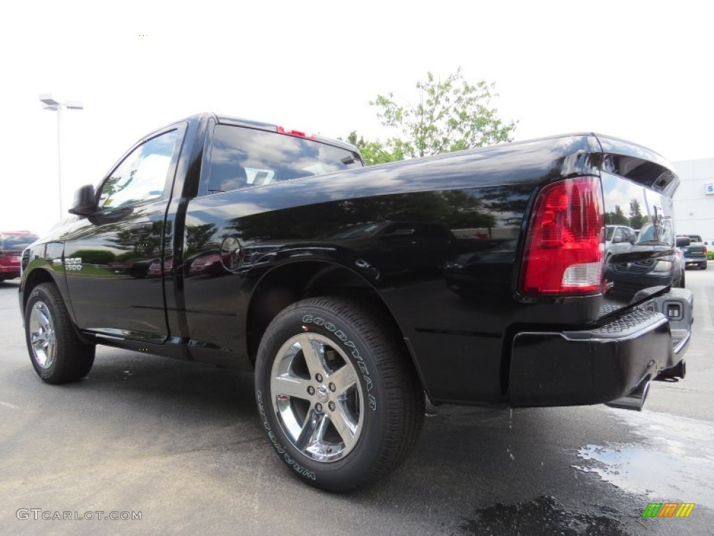 2014 1500 Express Regular Cab - Black / Black/Diesel Gray photo #2