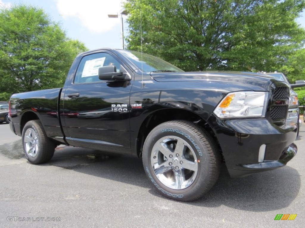 2014 1500 Express Regular Cab - Black / Black/Diesel Gray photo #4