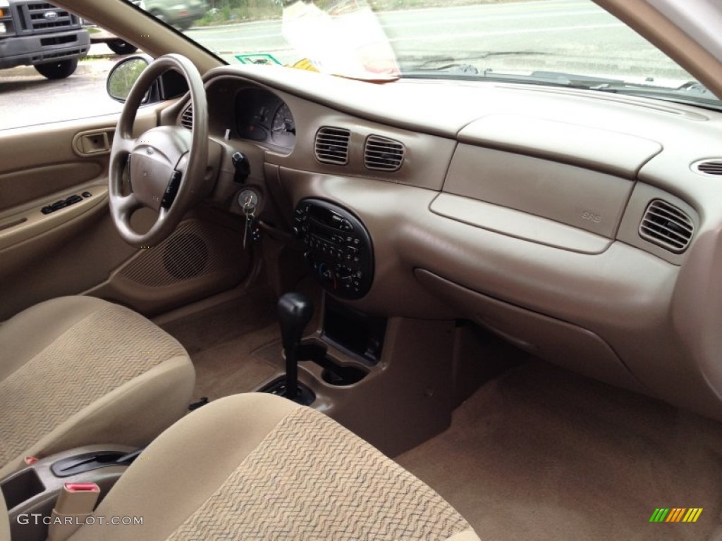 2001 Escort SE Sedan - Oxford White / Medium Prairie Tan photo #10