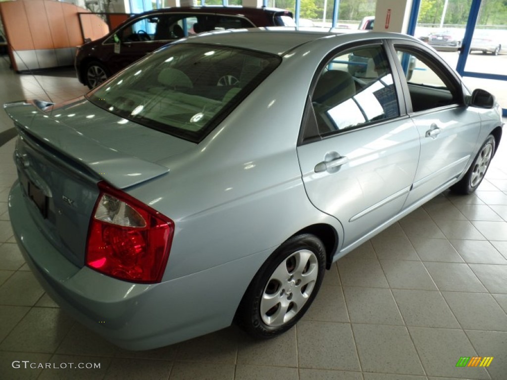 2006 Spectra SX Sedan - Ice Blue / Gray photo #3