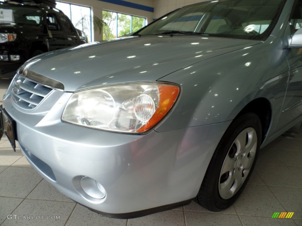 2006 Spectra SX Sedan - Ice Blue / Gray photo #5