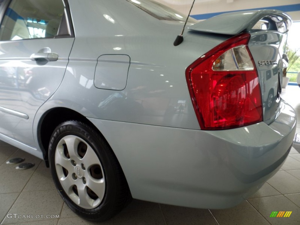 2006 Spectra SX Sedan - Ice Blue / Gray photo #6