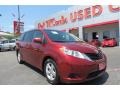 2011 Salsa Red Pearl Toyota Sienna LE  photo #1