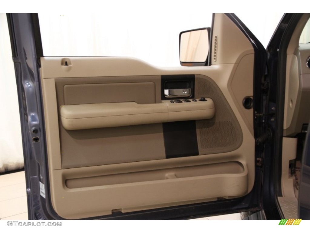2006 F150 XLT SuperCab 4x4 - Medium Wedgewood Blue Metallic / Tan photo #4