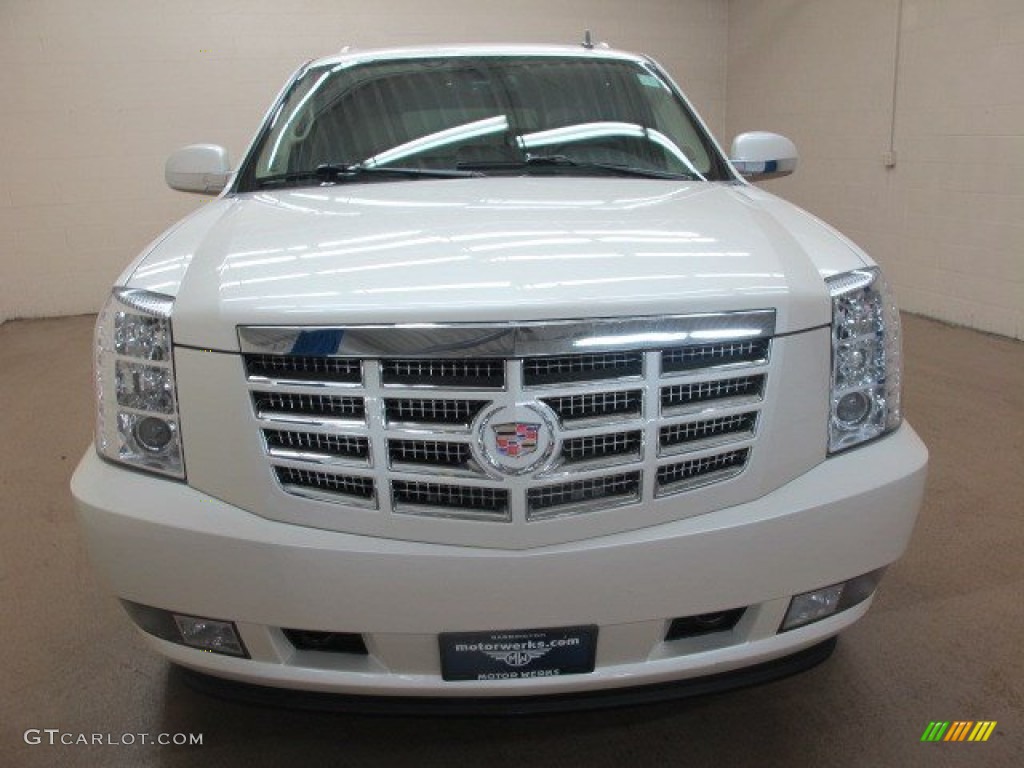2009 Escalade ESV AWD - White Diamond / Cocoa/Cashmere photo #2