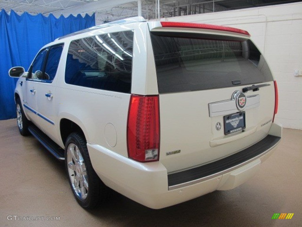 2009 Escalade ESV AWD - White Diamond / Cocoa/Cashmere photo #5