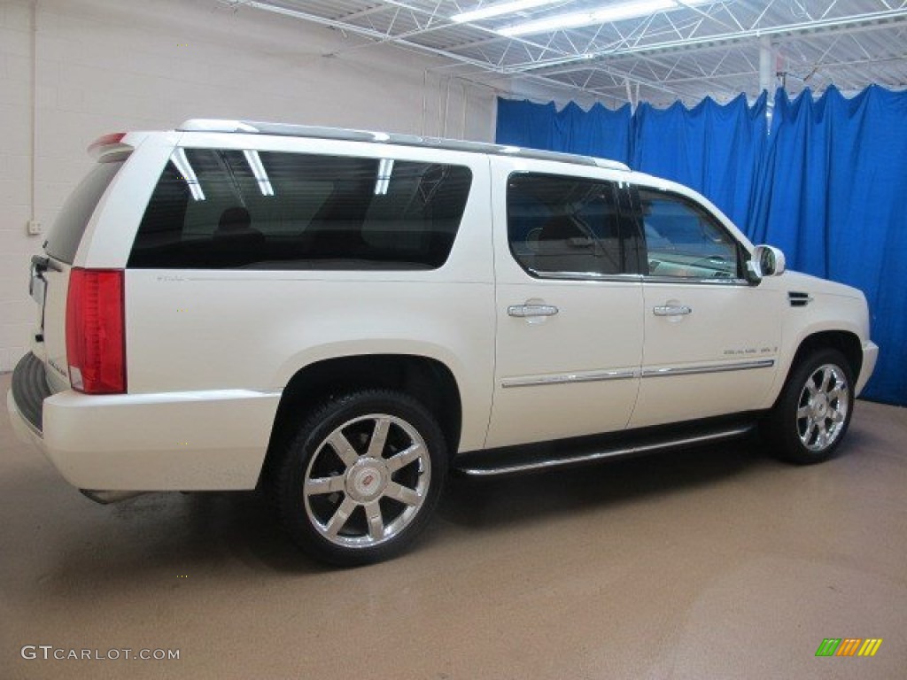 2009 Escalade ESV AWD - White Diamond / Cocoa/Cashmere photo #8