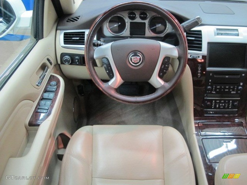2009 Escalade ESV AWD - White Diamond / Cocoa/Cashmere photo #14
