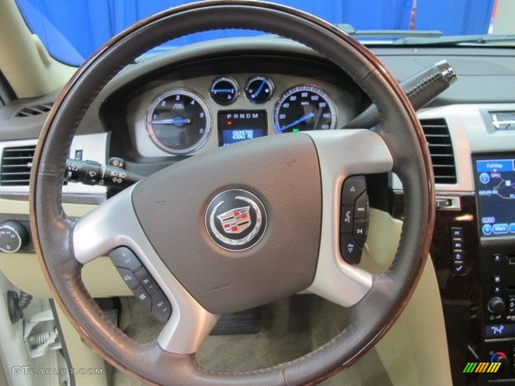 2009 Escalade ESV AWD - White Diamond / Cocoa/Cashmere photo #15