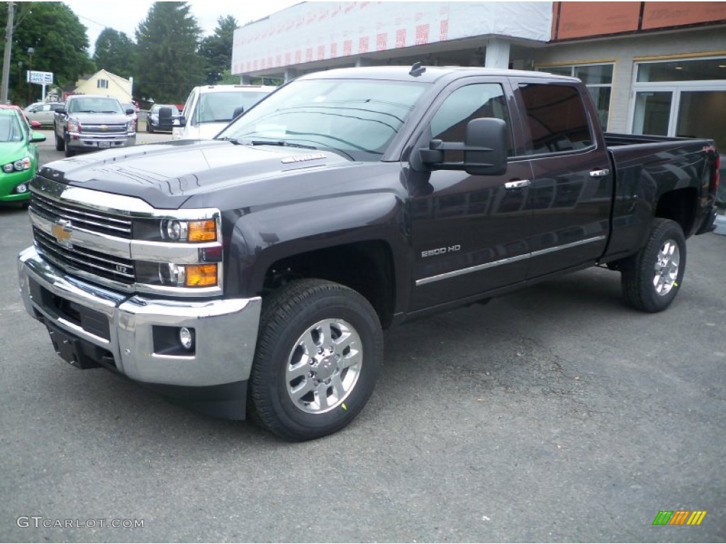 Tungsten Metallic 2015 Chevrolet Silverado 2500HD LTZ Crew Cab 4x4 Exterior Photo #94419290