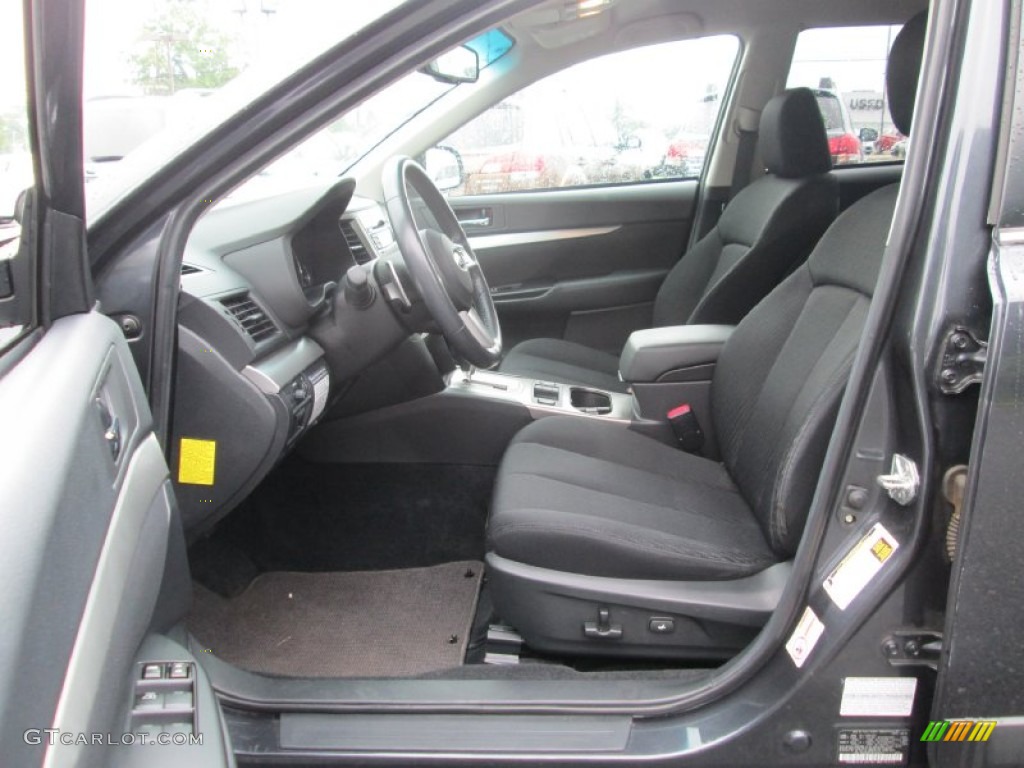 2011 Outback 2.5i Premium Wagon - Graphite Gray Metallic / Off Black photo #11