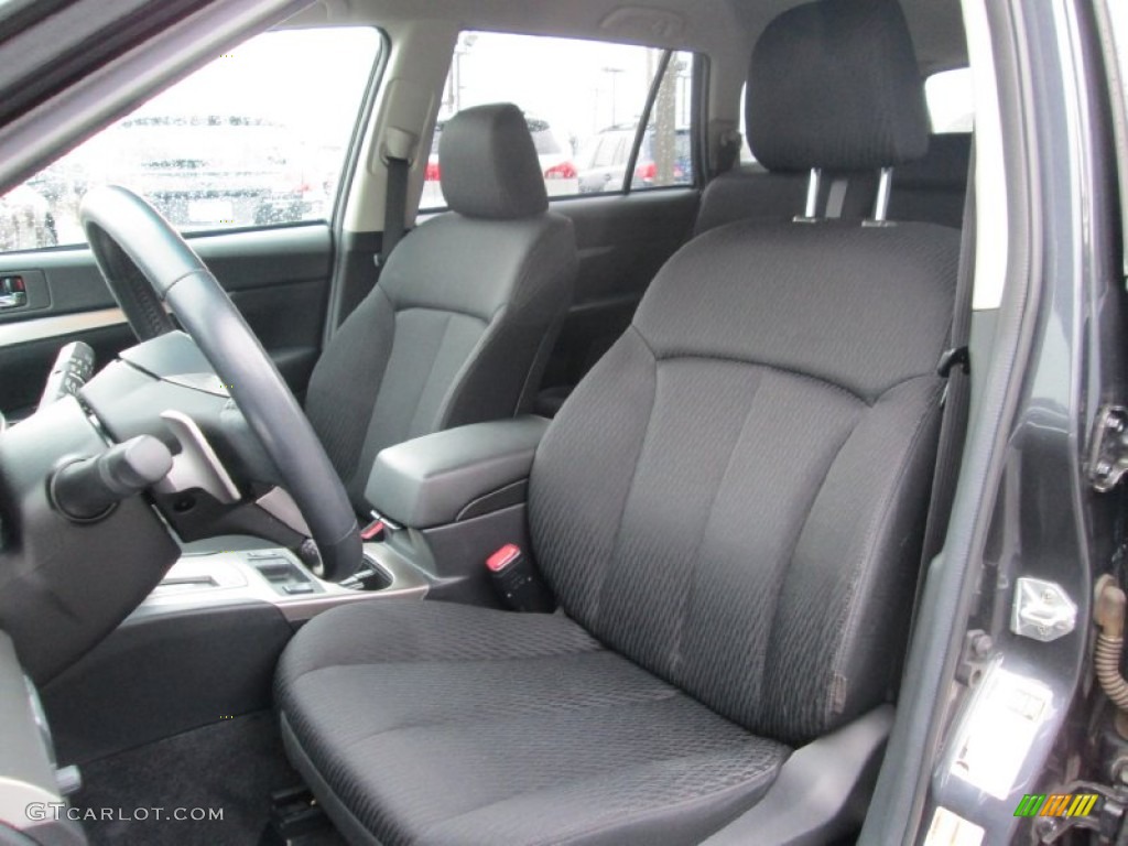 2011 Outback 2.5i Premium Wagon - Graphite Gray Metallic / Off Black photo #14