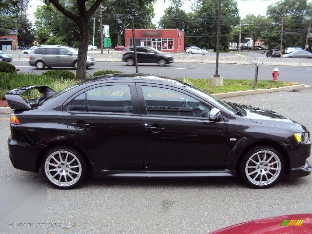 2012 Lancer Evolution GSR - Phantom Black / Black Recaro photo #4