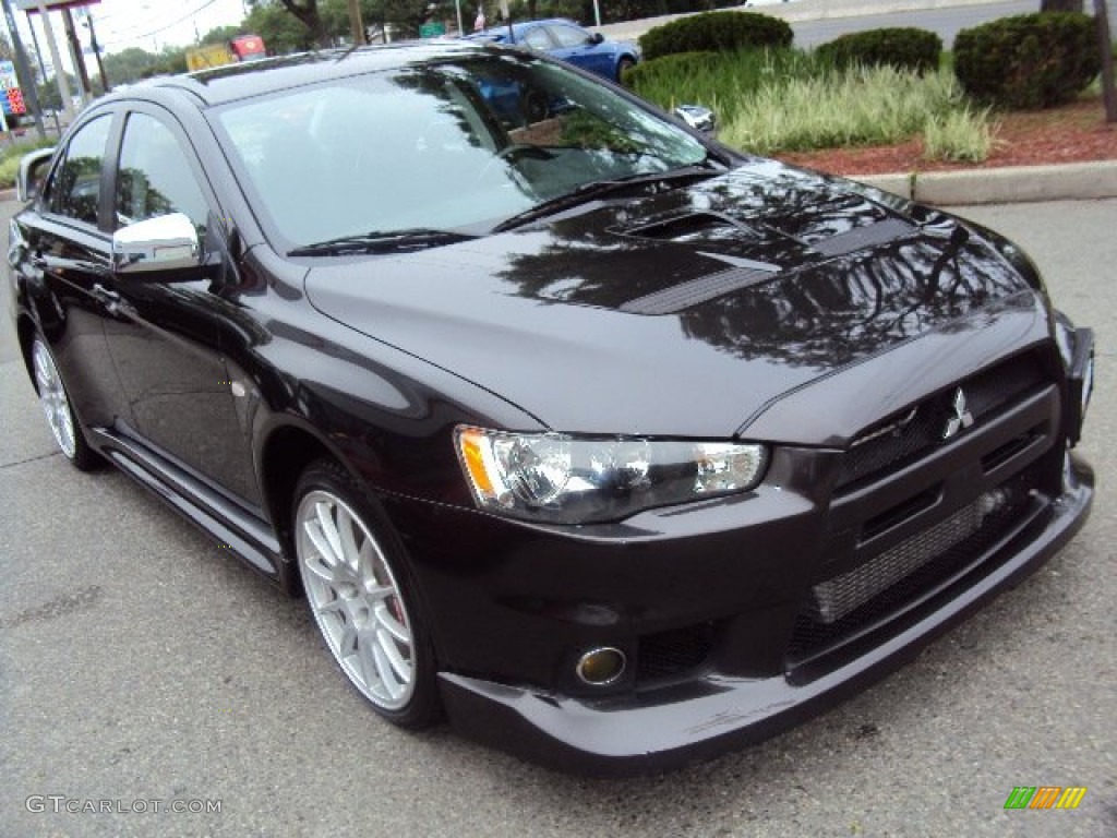 2012 Lancer Evolution GSR - Phantom Black / Black Recaro photo #5