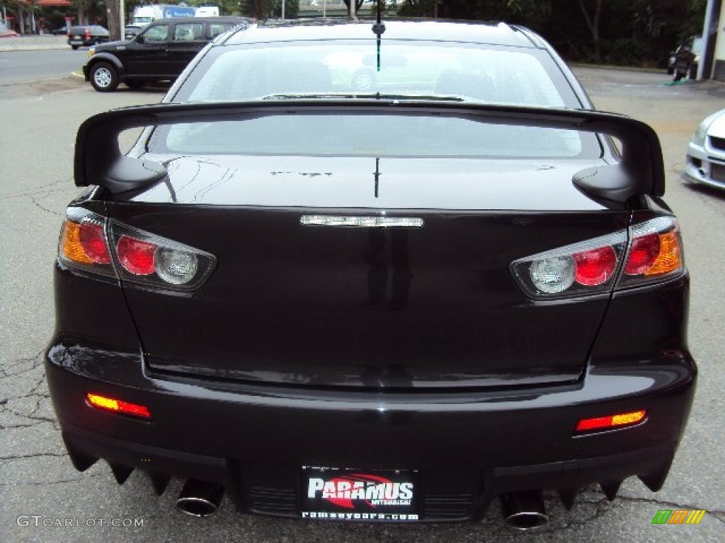 2012 Lancer Evolution GSR - Phantom Black / Black Recaro photo #6