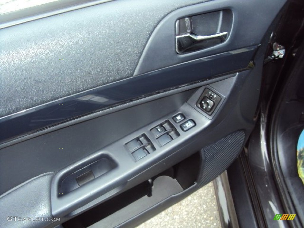 2012 Lancer Evolution GSR - Phantom Black / Black Recaro photo #9