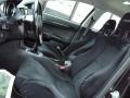 Black Recaro 2012 Mitsubishi Lancer Evolution GSR Interior Color