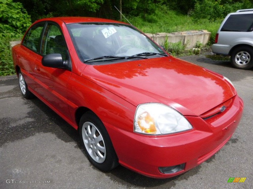 2003 Rio Sedan - Classic Red / Gray photo #5