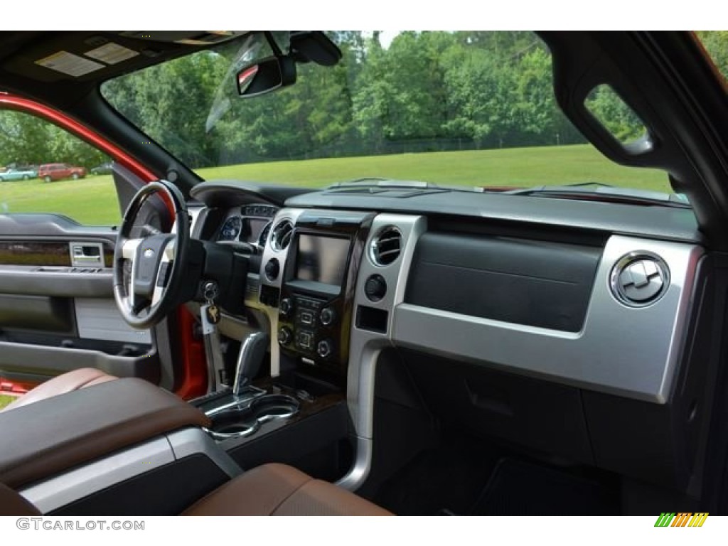 2013 F150 Platinum SuperCrew 4x4 - Ruby Red Metallic / Platinum Unique Pecan Leather photo #20