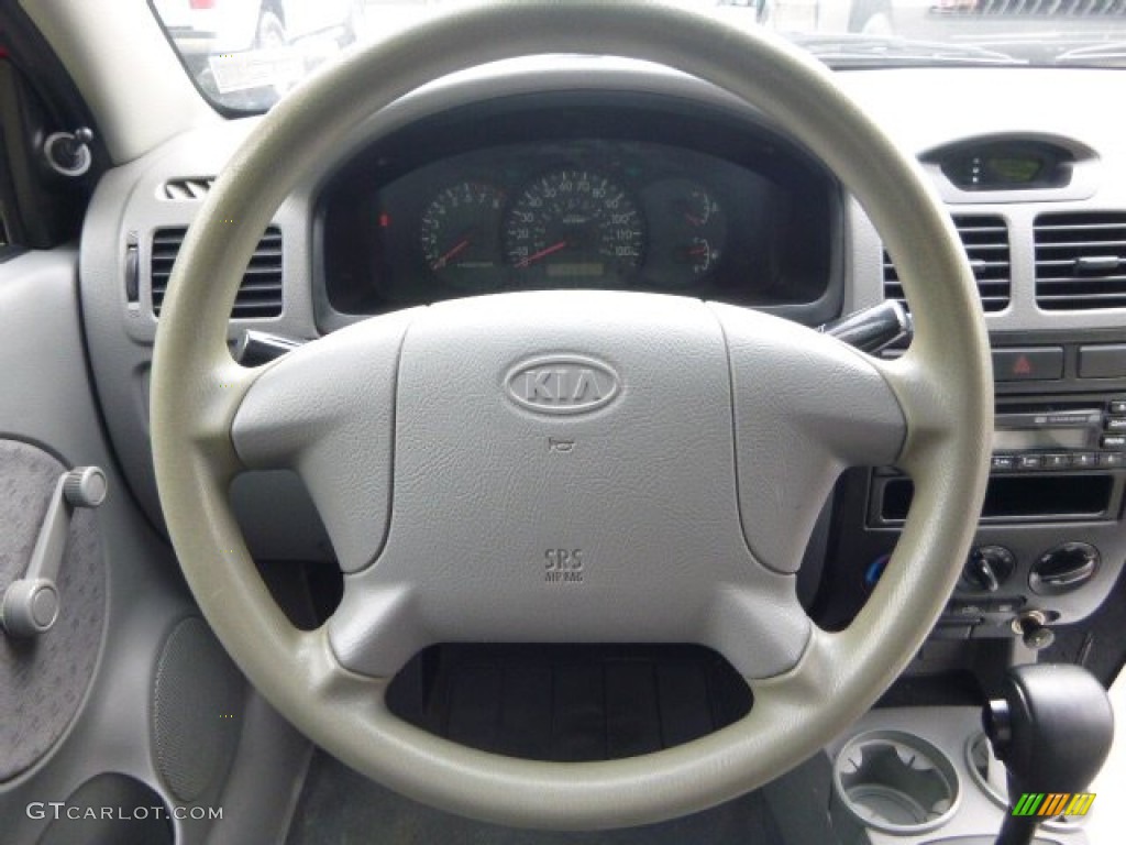 2003 Rio Sedan - Classic Red / Gray photo #14