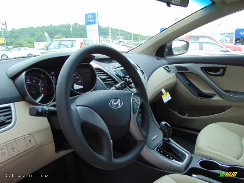 2014 Elantra SE Sedan - Red / Beige photo #8