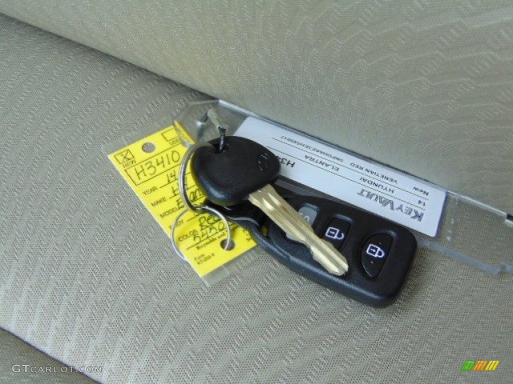 2014 Elantra SE Sedan - Red / Beige photo #14