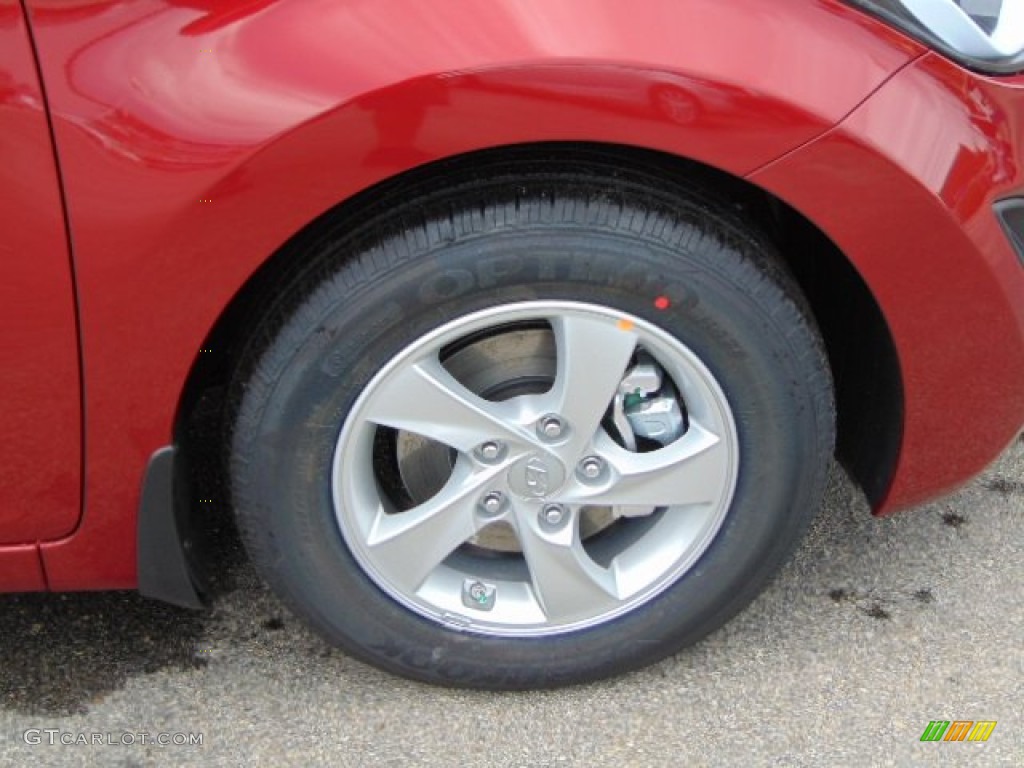 2014 Elantra SE Sedan - Red / Gray photo #3