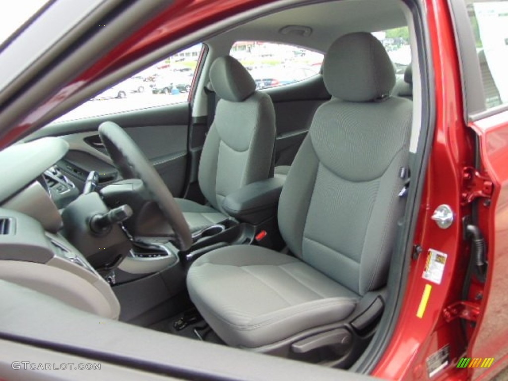 2014 Elantra SE Sedan - Red / Gray photo #9