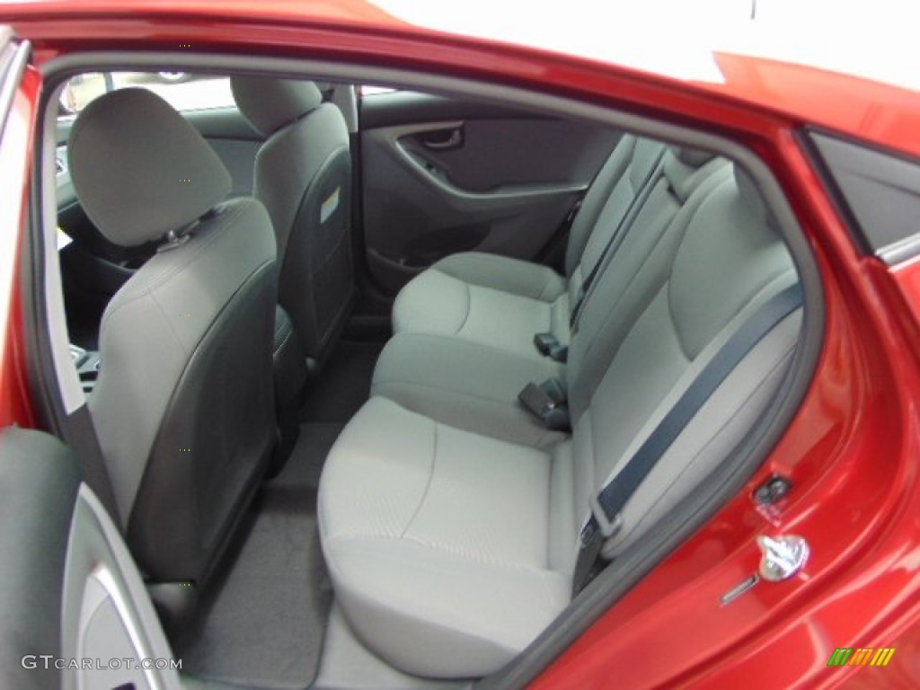 2014 Elantra SE Sedan - Red / Gray photo #13