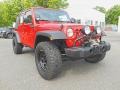 Flame Red 2009 Jeep Wrangler Unlimited X 4x4
