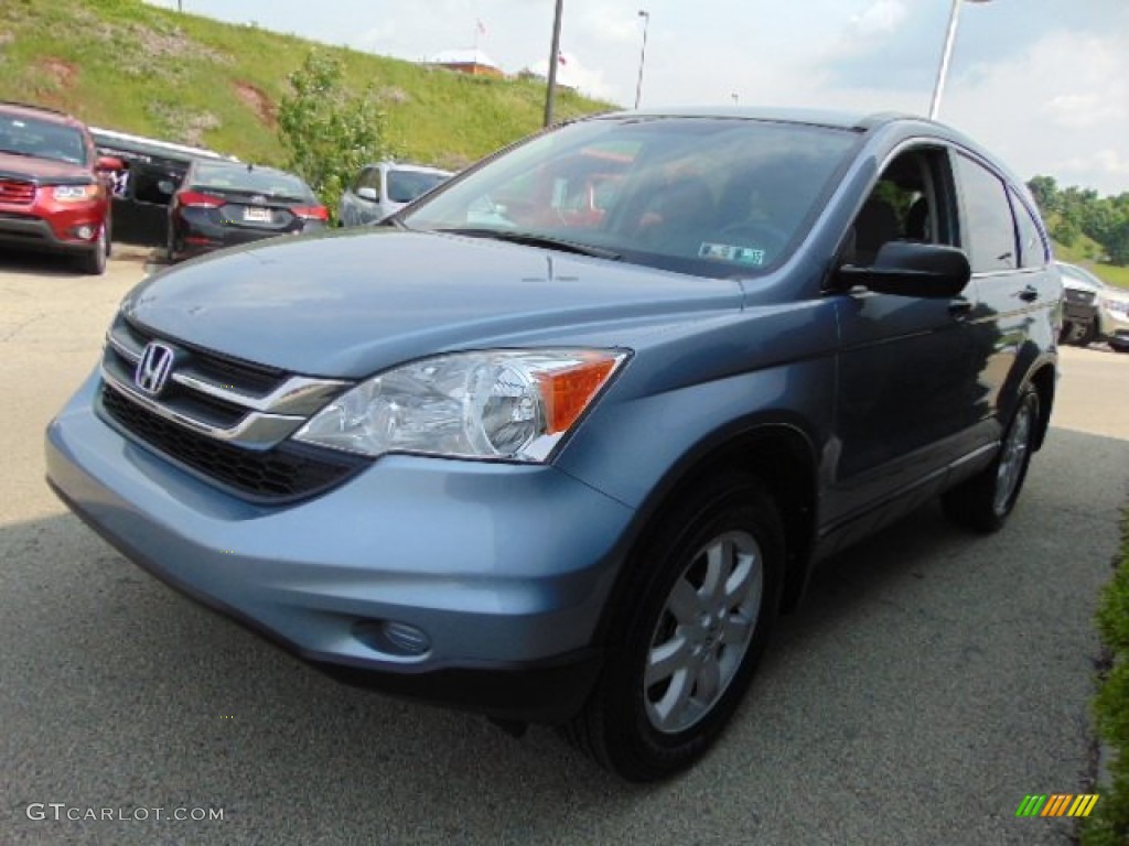 2011 CR-V SE 4WD - Glacier Blue Metallic / Gray photo #5