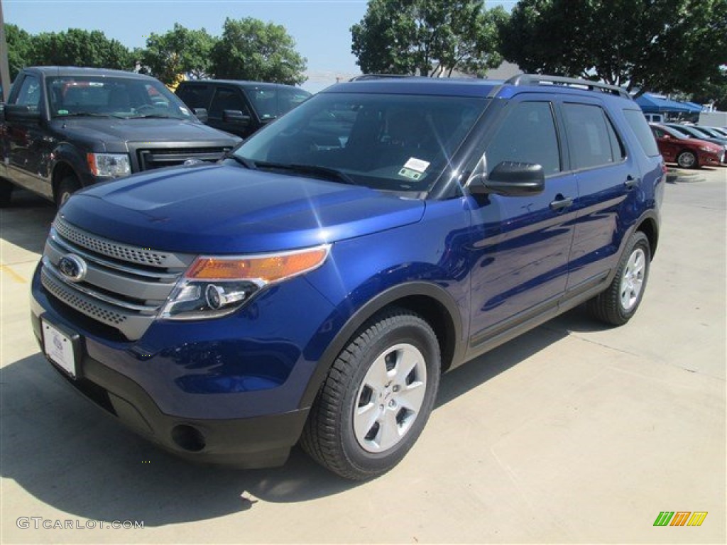 2014 Explorer FWD - Deep Impact Blue / Medium Light Stone photo #1