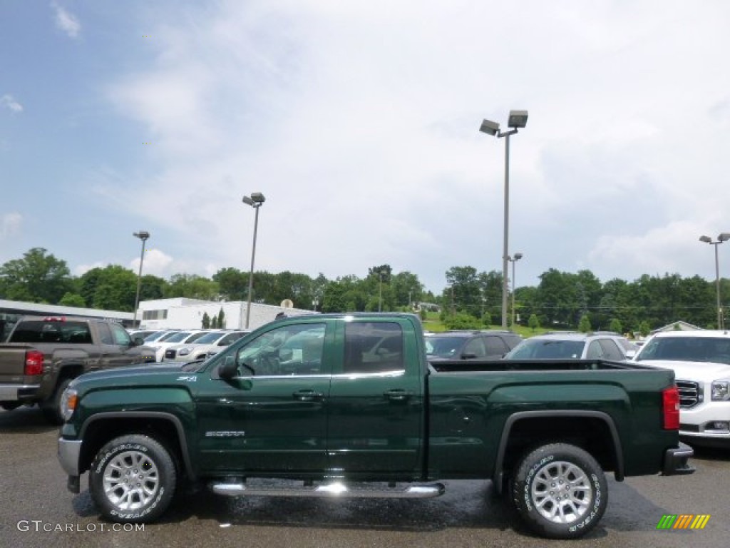 Emerald Green Metallic 2014 GMC Sierra 1500 SLE Double Cab 4x4 Exterior Photo #94430801