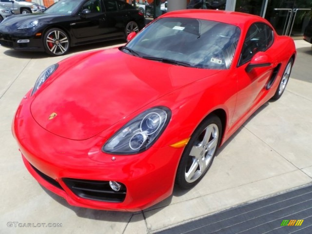 2014 Cayman S - Guards Red / Black photo #3