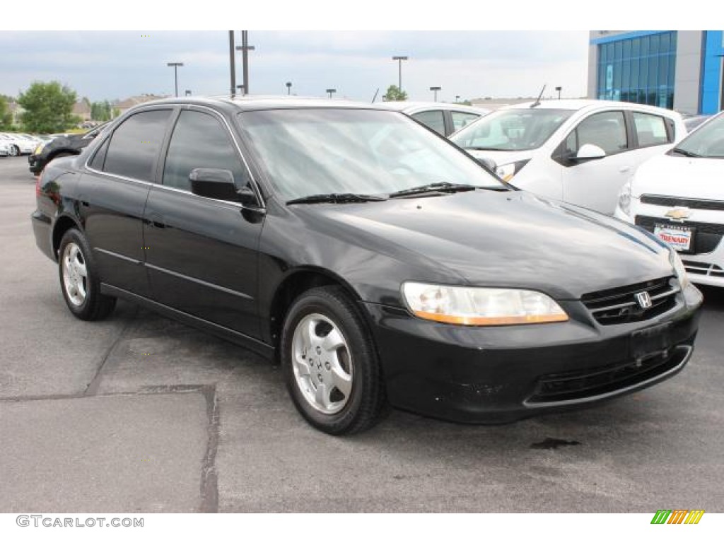 2000 Accord EX Sedan - Nighthawk Black Pearl / Quartz photo #2