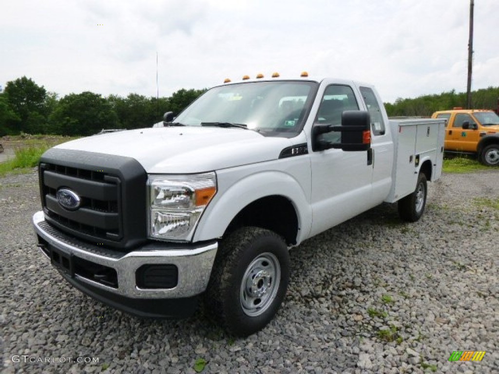 2015 F250 Super Duty XL Super Cab 4x4 Utility - Oxford White / Steel photo #4